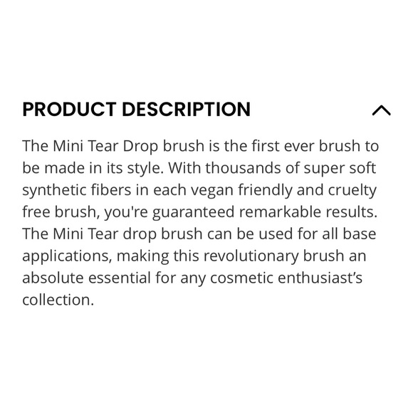 ELOISE BEAUTY Rose Gold Mini Tear Drop Brush - Picture 3 of 12